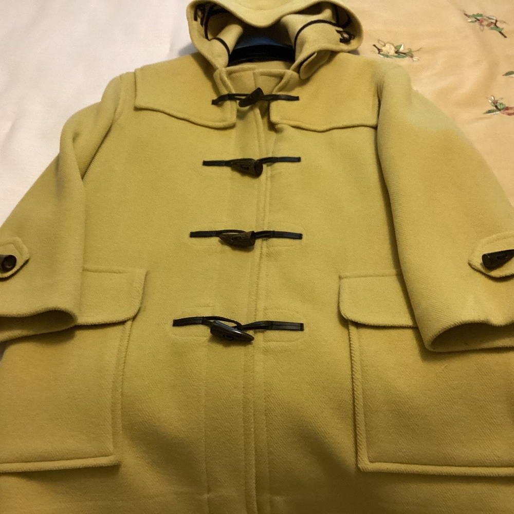 Auth Burberry Toggle Wool Coat Size Medium